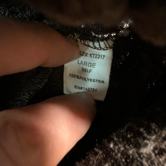 Fantastic Fawn Sherpa Fleece Mock Collar 1/4 Zip Jacket Size L - Picture 8 of 8